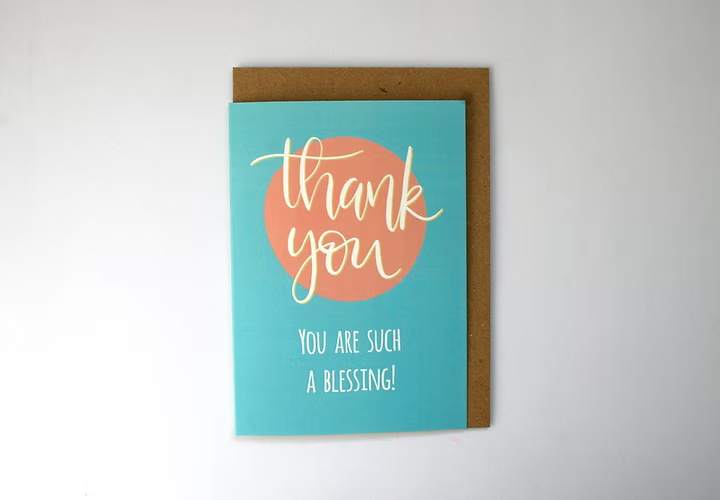 Thank You A6 blank Card - GAMH03