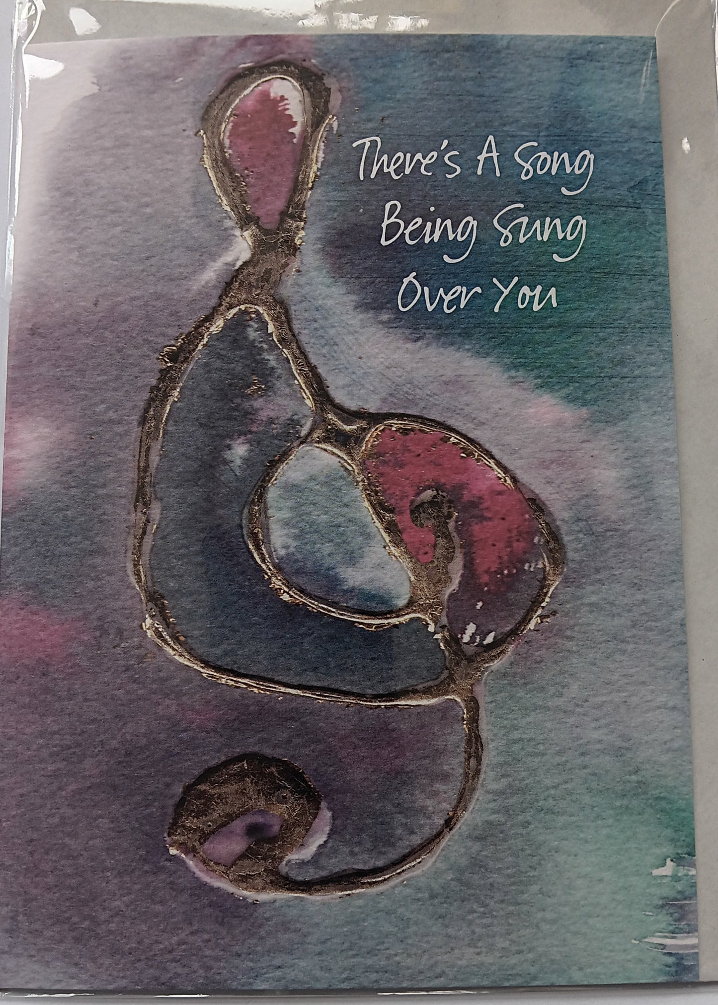 There Is A Song Being Sung Over You - Card