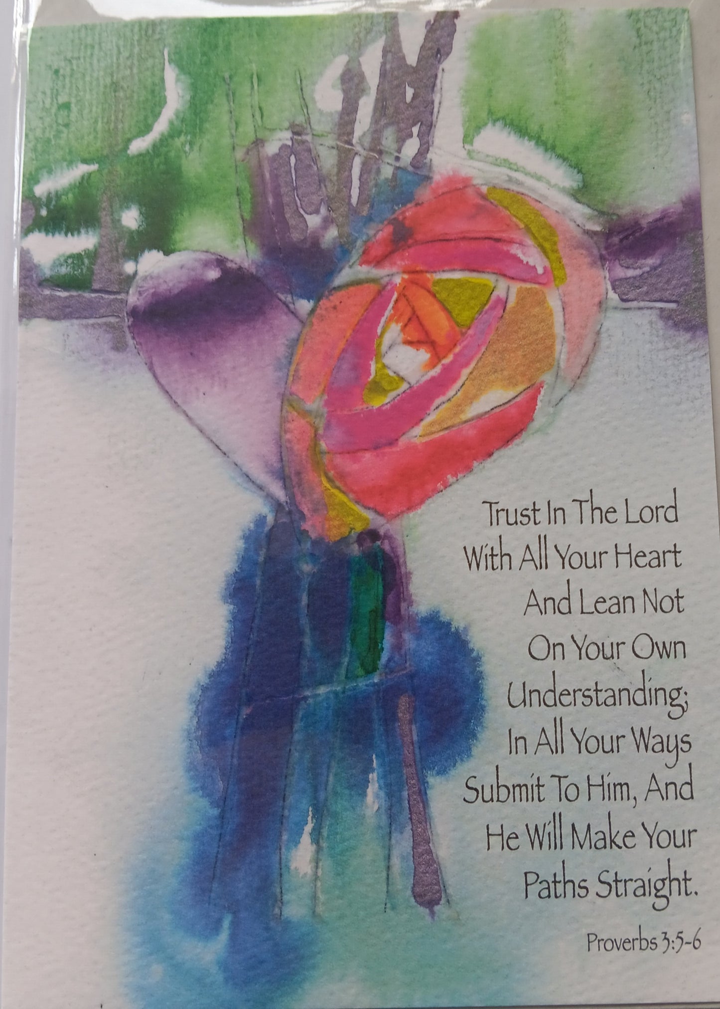 Trust In The Lord - Card