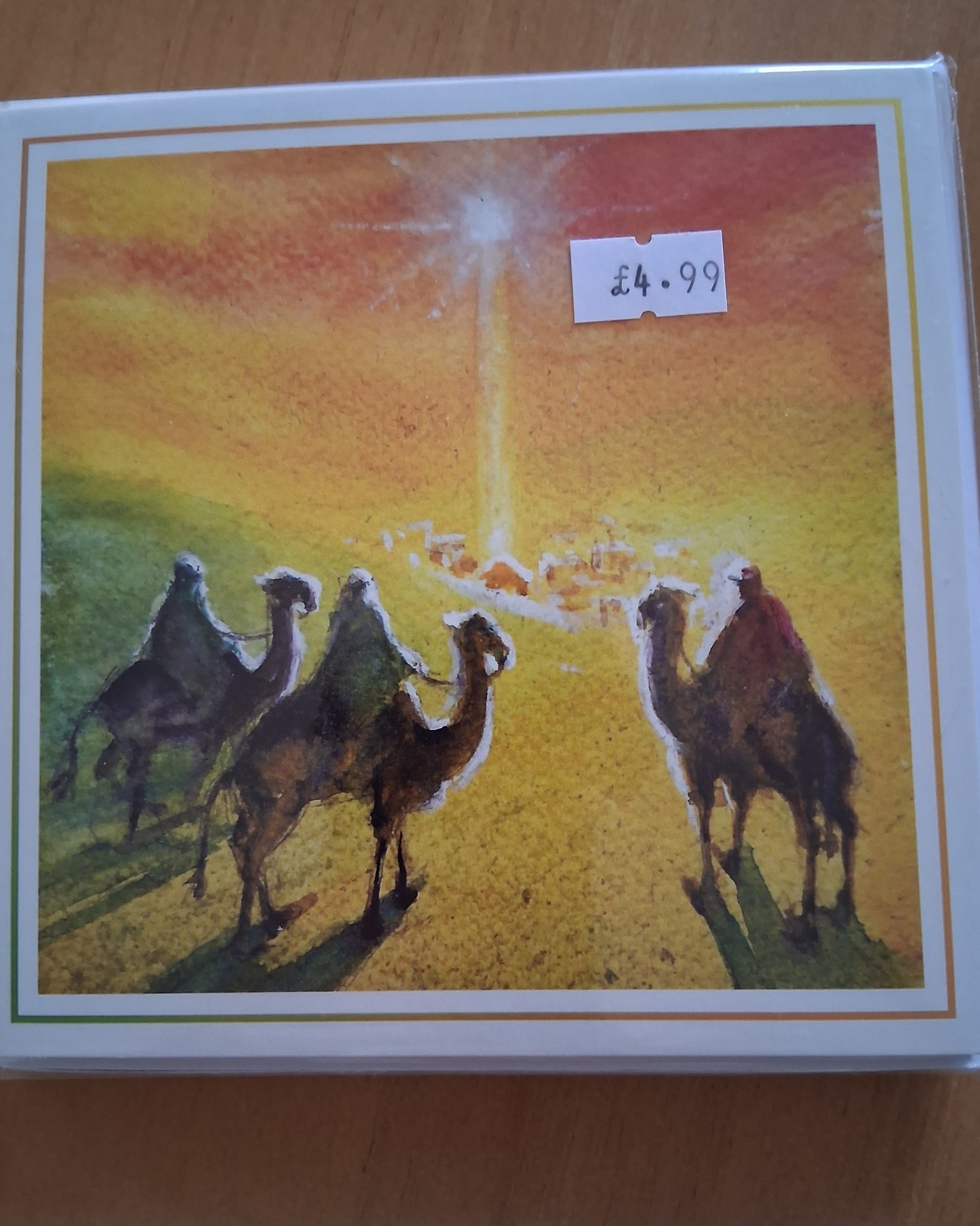 Bethlehem Star and 3 wise men Christmas Cards