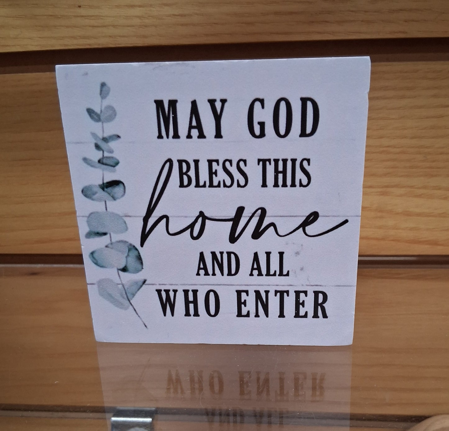 May God Bless This House - Square block