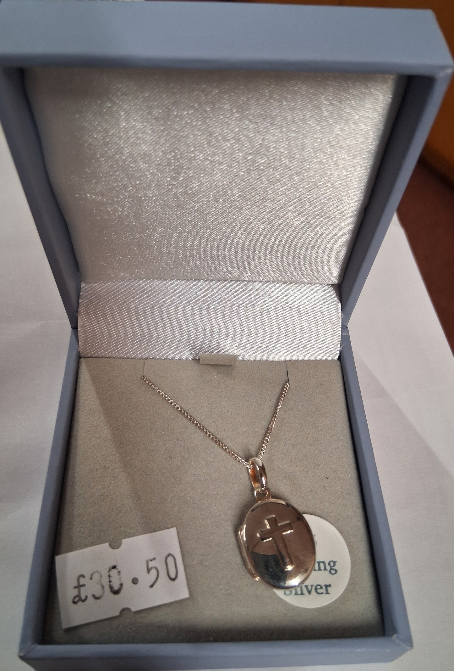 Sterling Silver Cross on a Locket