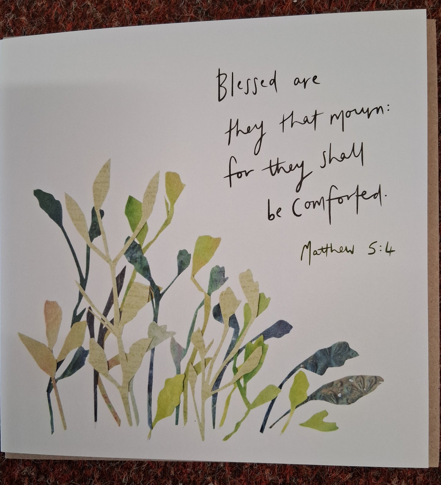 Blessed are they that mourn - Sympathy card