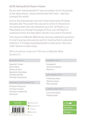 Acts (Lifebuilder Study Guides): Acts
