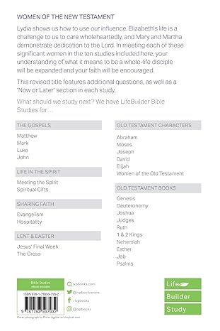 Women of the New Testament (Lifebuilder Study Guides)