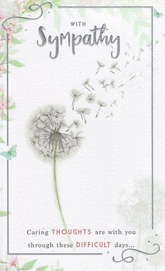 With sympathy - Caring thoughts are with you