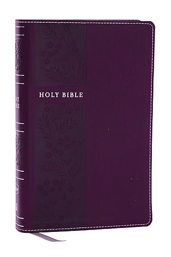 NKJV Personal Size Larger Print Reference Bible - Purple