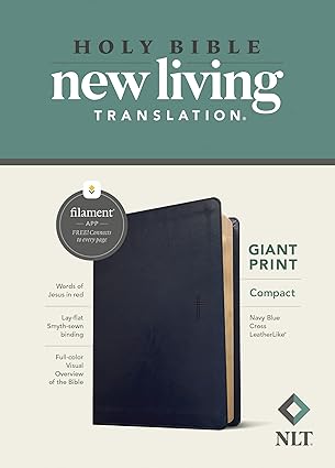 NLT Holy Bible - Giant Print - Navy