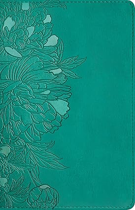 NLT Compact Giant Print Bible (Peony Rich Teal)