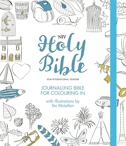 NIV Holy Bible - Journaling Bible for Colouring in