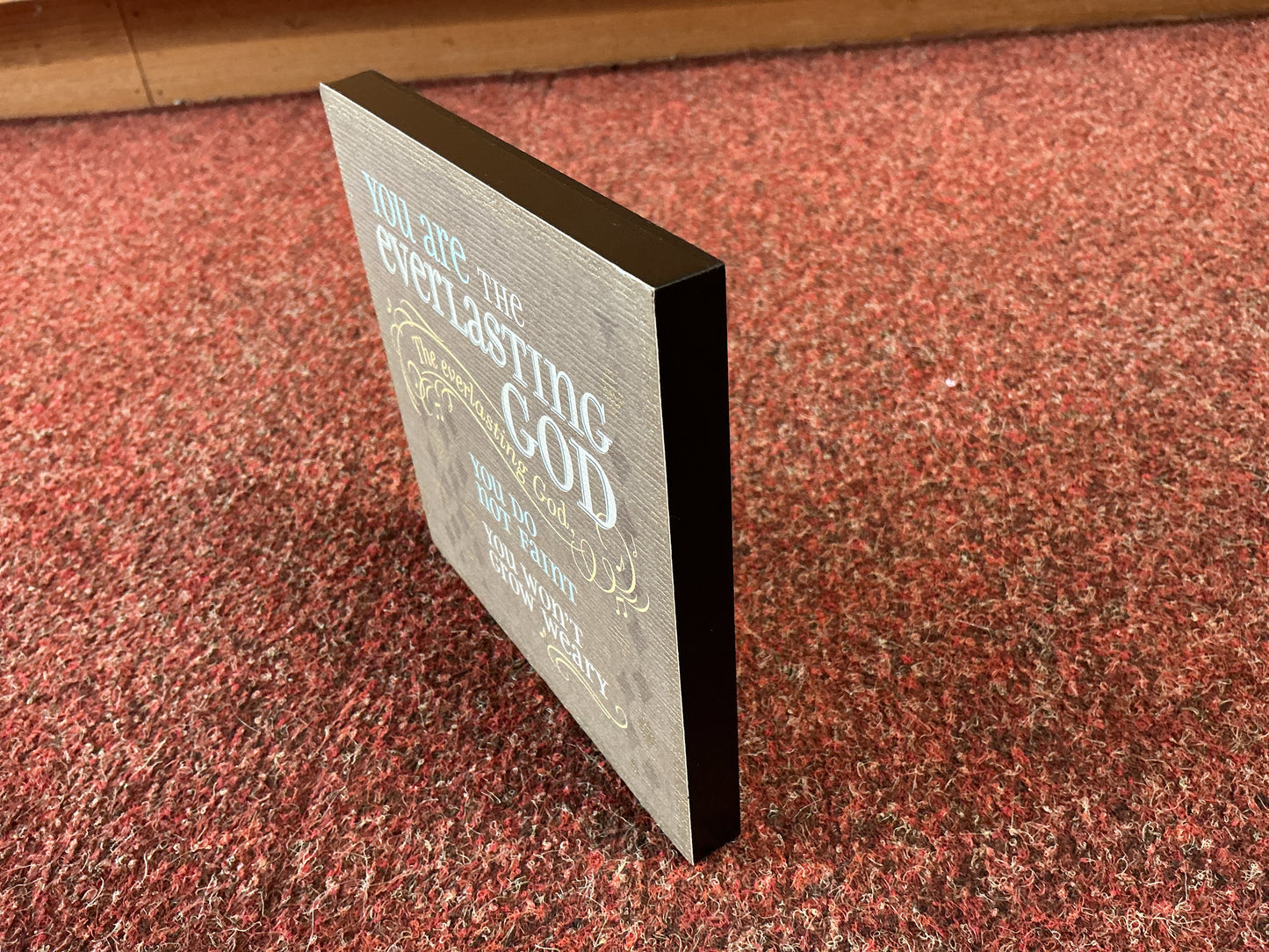 You Are The Everlasting God Wooden Block Picture