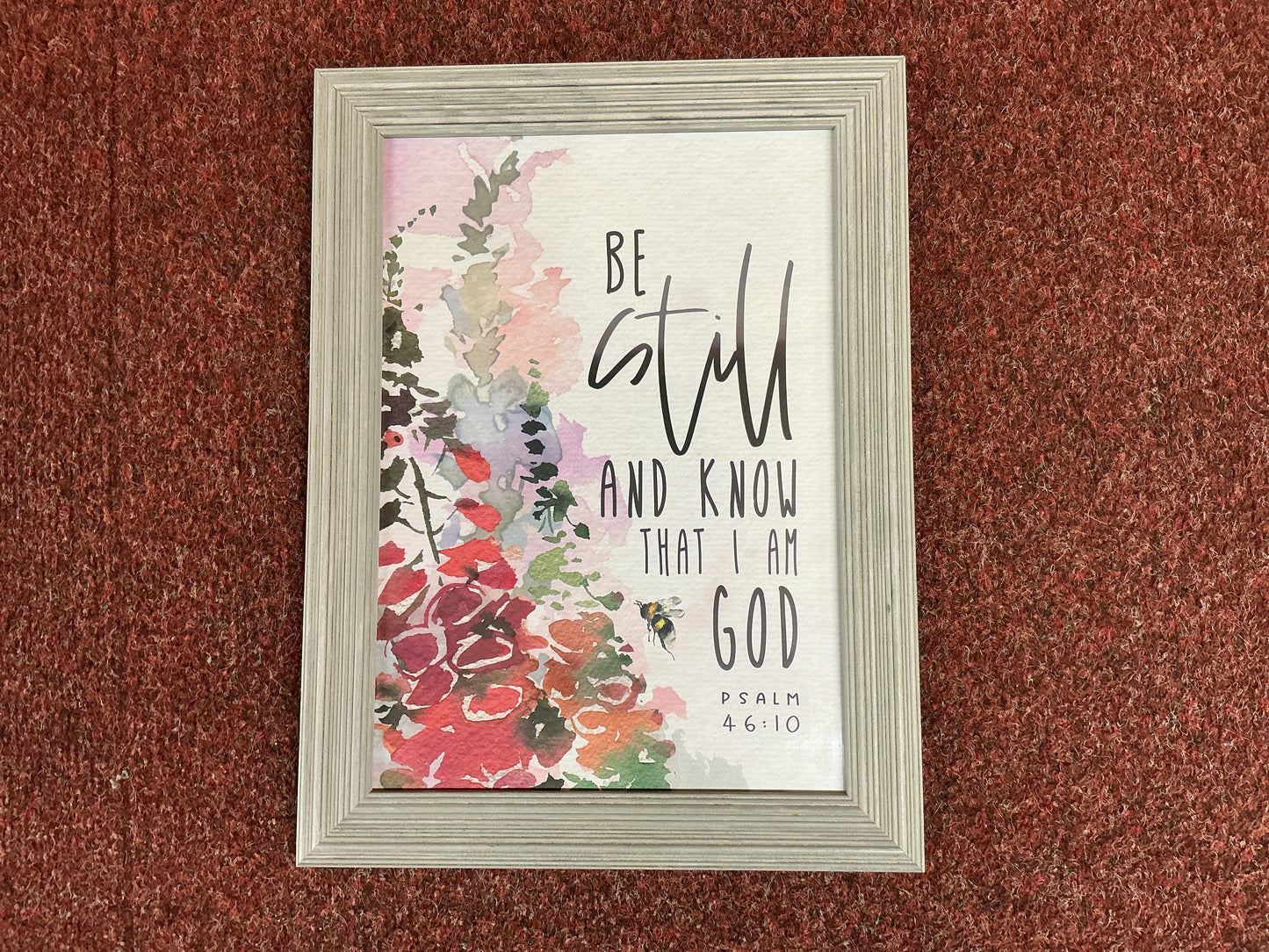 A4 Framed Print - Be Still and Know