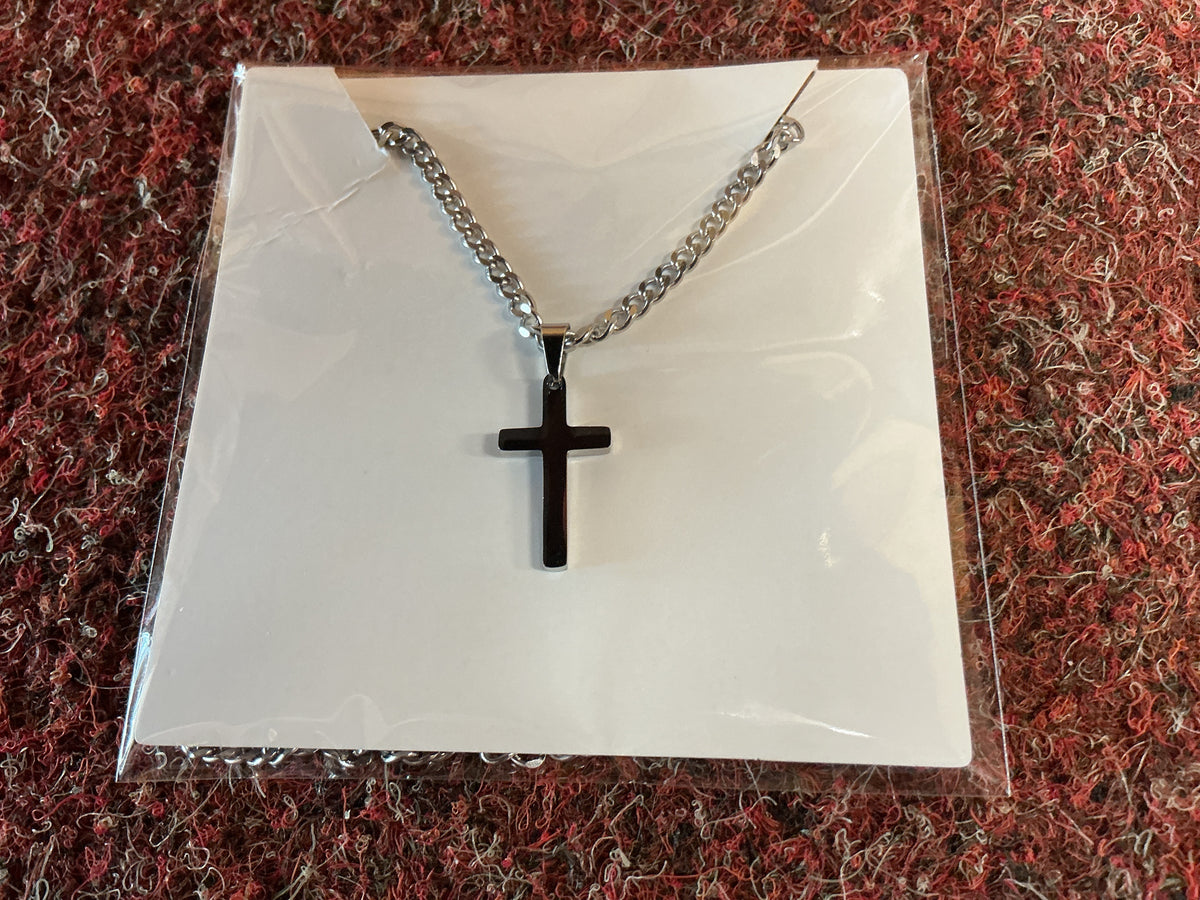 Silver Cross (Small) and Chain