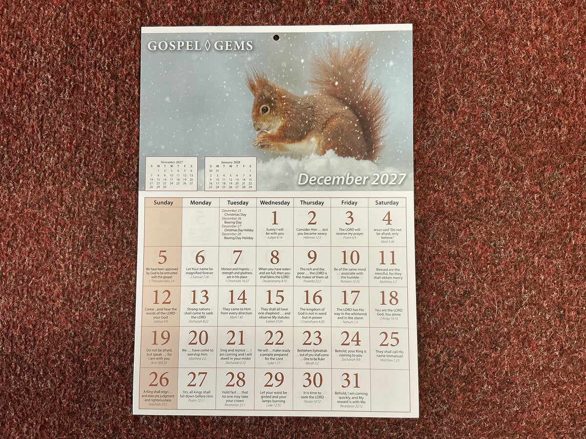 Gospel Gems Calendar 2027