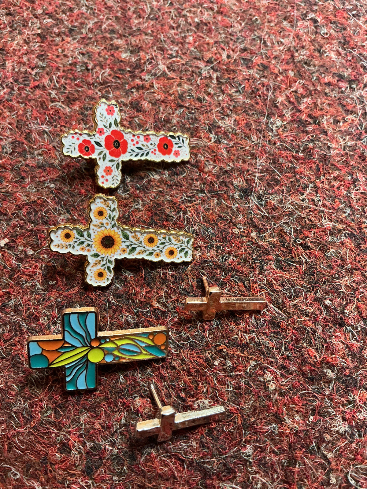 Decorative Cross Pins
