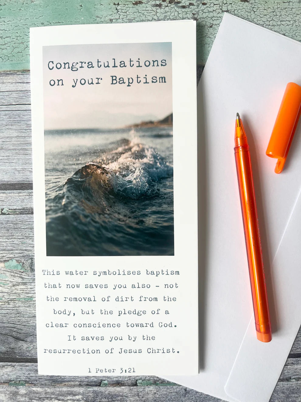 Blank Greetings Card - Baptism