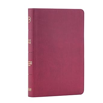 Christian Standard Bible - Thinline Reference - Cranberry Leather touch