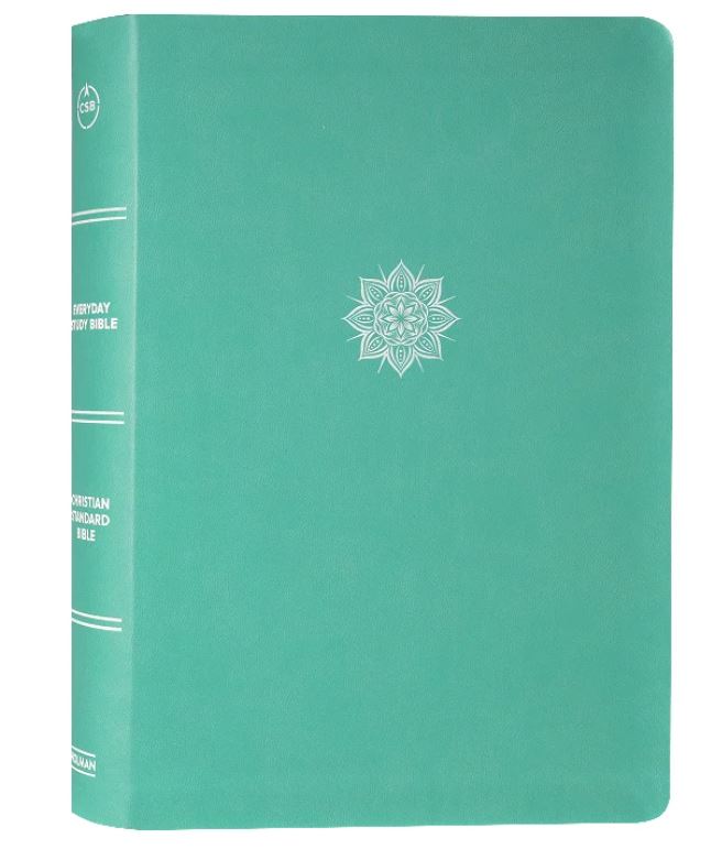 CSB Everyday Study Bible - Mint Green Leathertouch