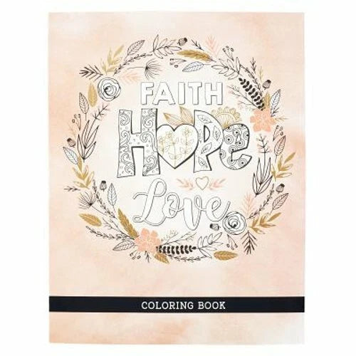 Faith Hope and Love Colouring Book