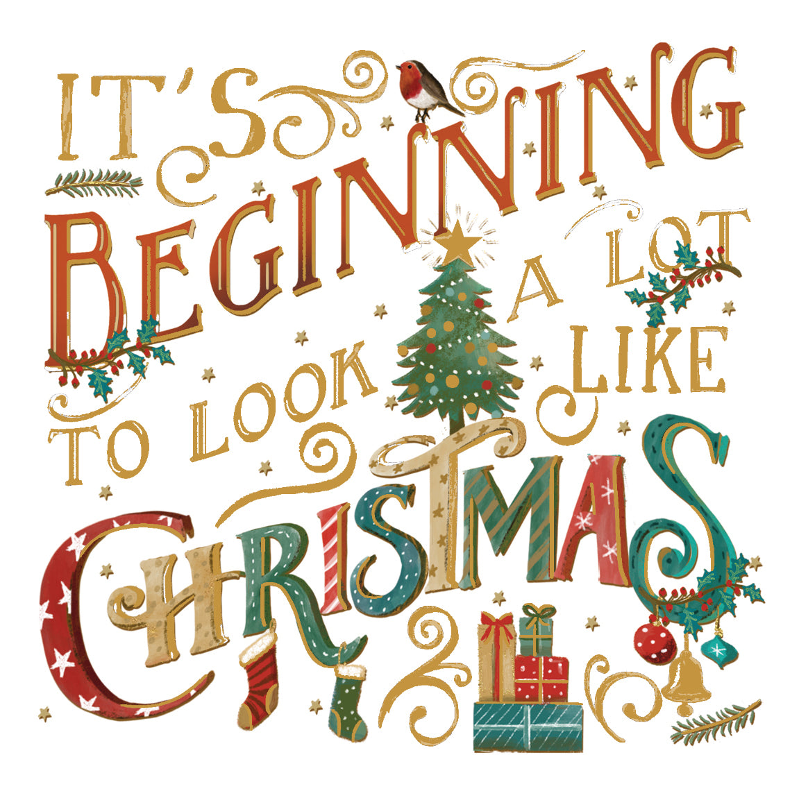It's Beginning to Look Like Christmas - Food Bank Christmas Cards