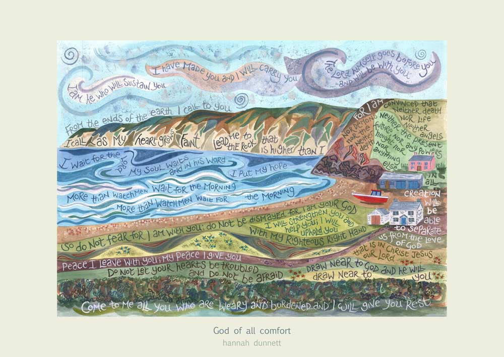 God of all comfort - Hannah Dunnett Greeting Card