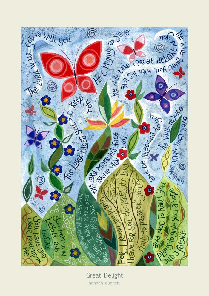 Great Delight - Hannah Dunnett Greeting Card
