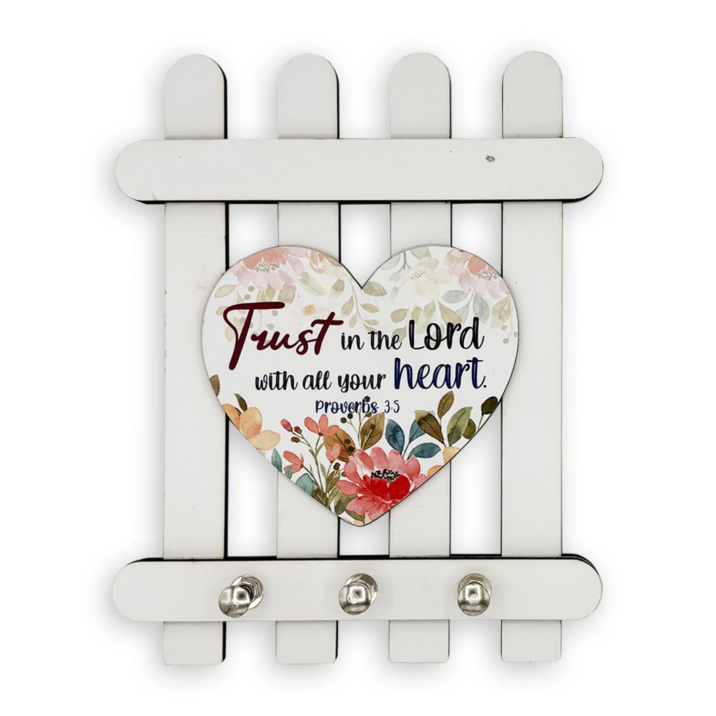 Wooden Key Holder - Trust in the Lord