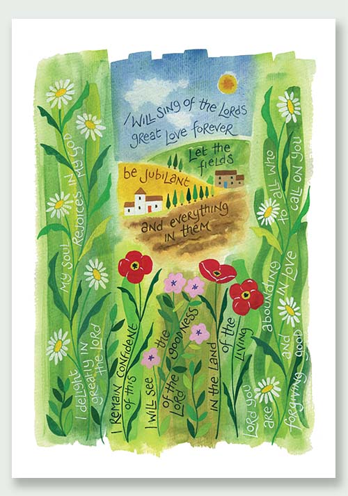 Abounding in Love - HAN28 Hannah Dunnett framed print