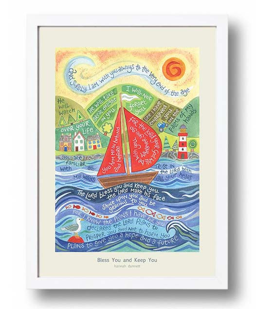 Bless You and Keep You Framed Print - Hannah Dunnett HAN23