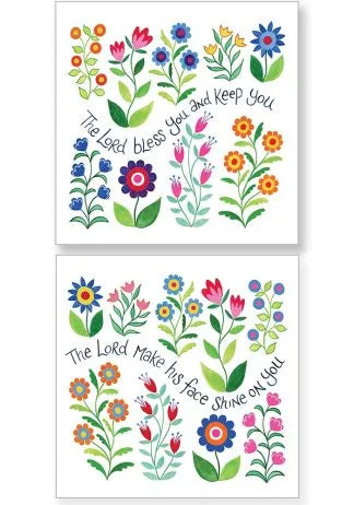 Hannah Dunnett Note Cards Pack of 10 - Bless You and Keep You and Shine on you
