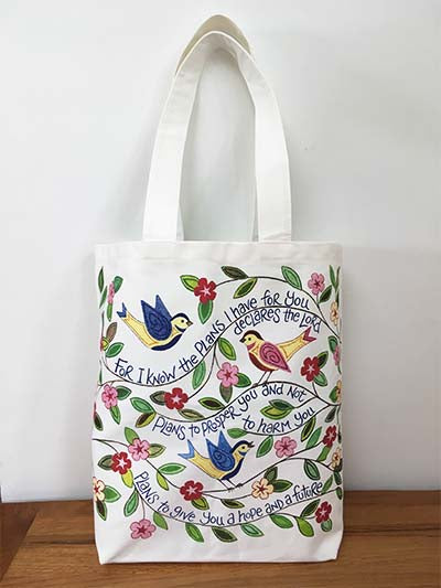 Canvass Bag - For I know the plans - Hannah Dunnett