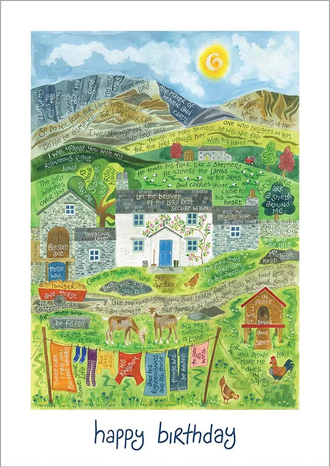 Happy Birthday - Hannah Dunnett Cottage Card
