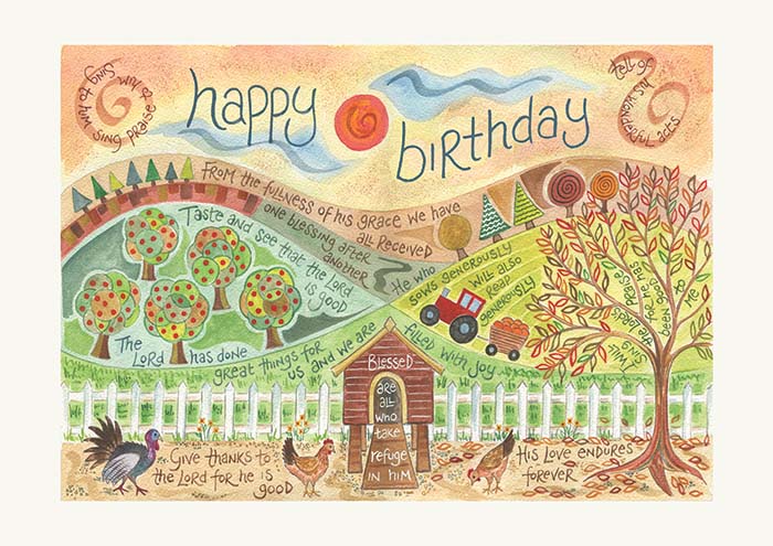 Happy Birthday - Hannah Dunnett Farm Card