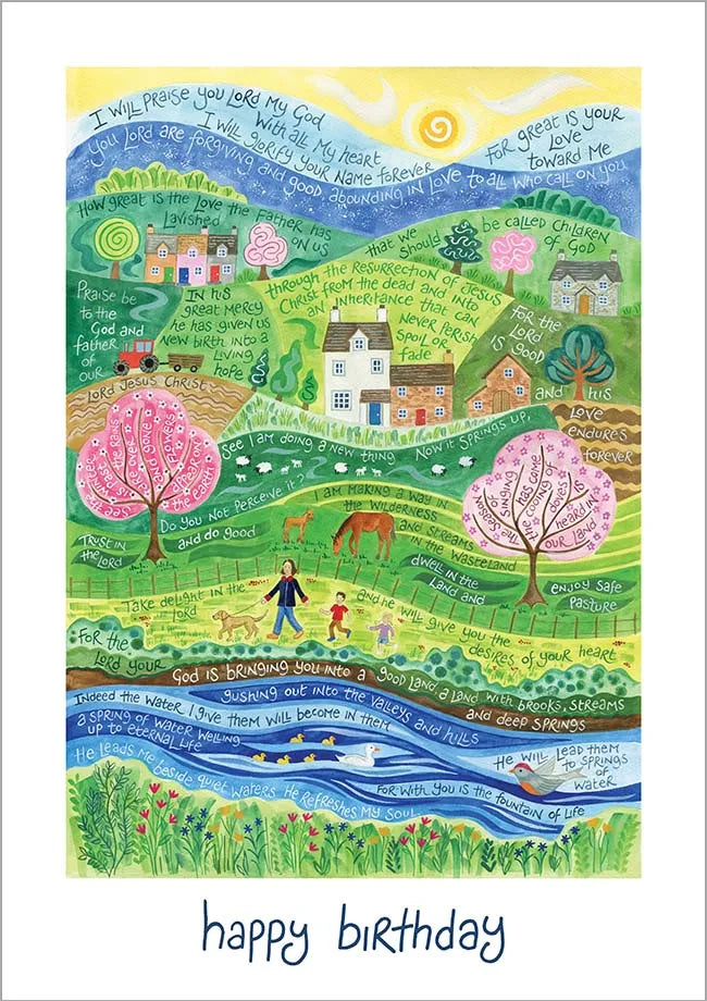 Happy Birthday - Hannah Dunnett River Card