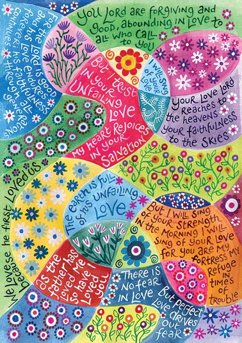 Perfect Love - Single Notelet - Hannah Dunnett