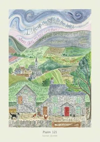 Psalm 121 - Greeting Card - Hannah Dunnett