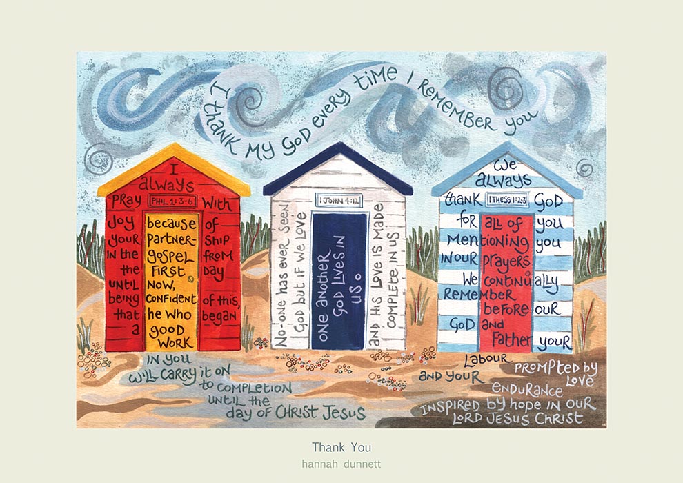 I Thank My God - HAN29 Hannah Dunnett Framed Print