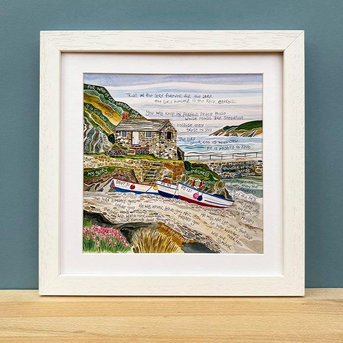 Trust In The Lord - HAN34 Hannah Dunnett square framed print