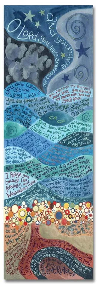 Double Sided Bookmark - Psalm 139 - Hannah Dunnett