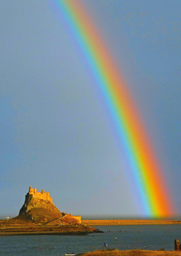 Holy Island Rainbow Card