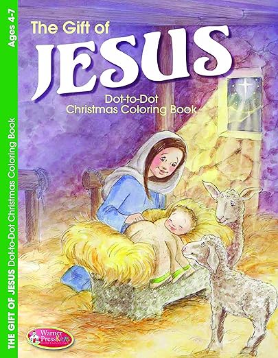 The Gift of Jesus Dot to Dot Christmas Colouring Book