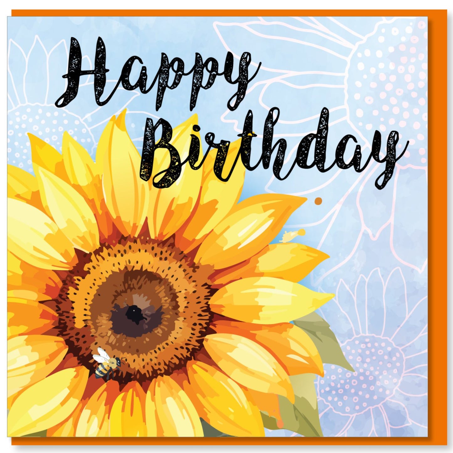 Happy Birthday - Sunflower Card