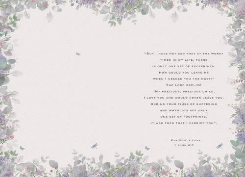 Footprints Greeting Card