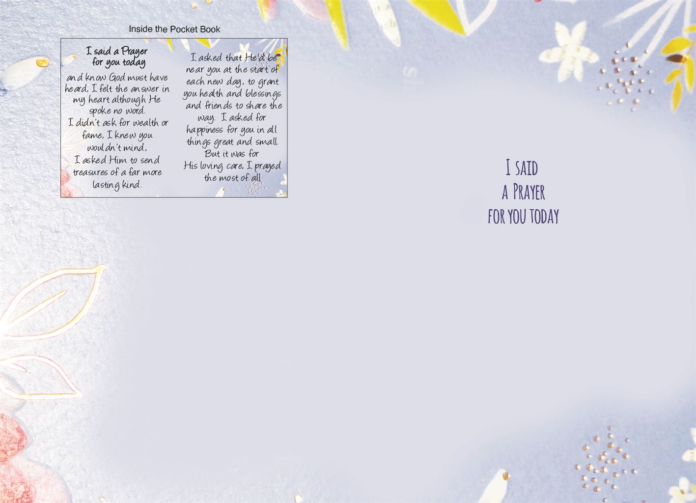 Praying For You Card