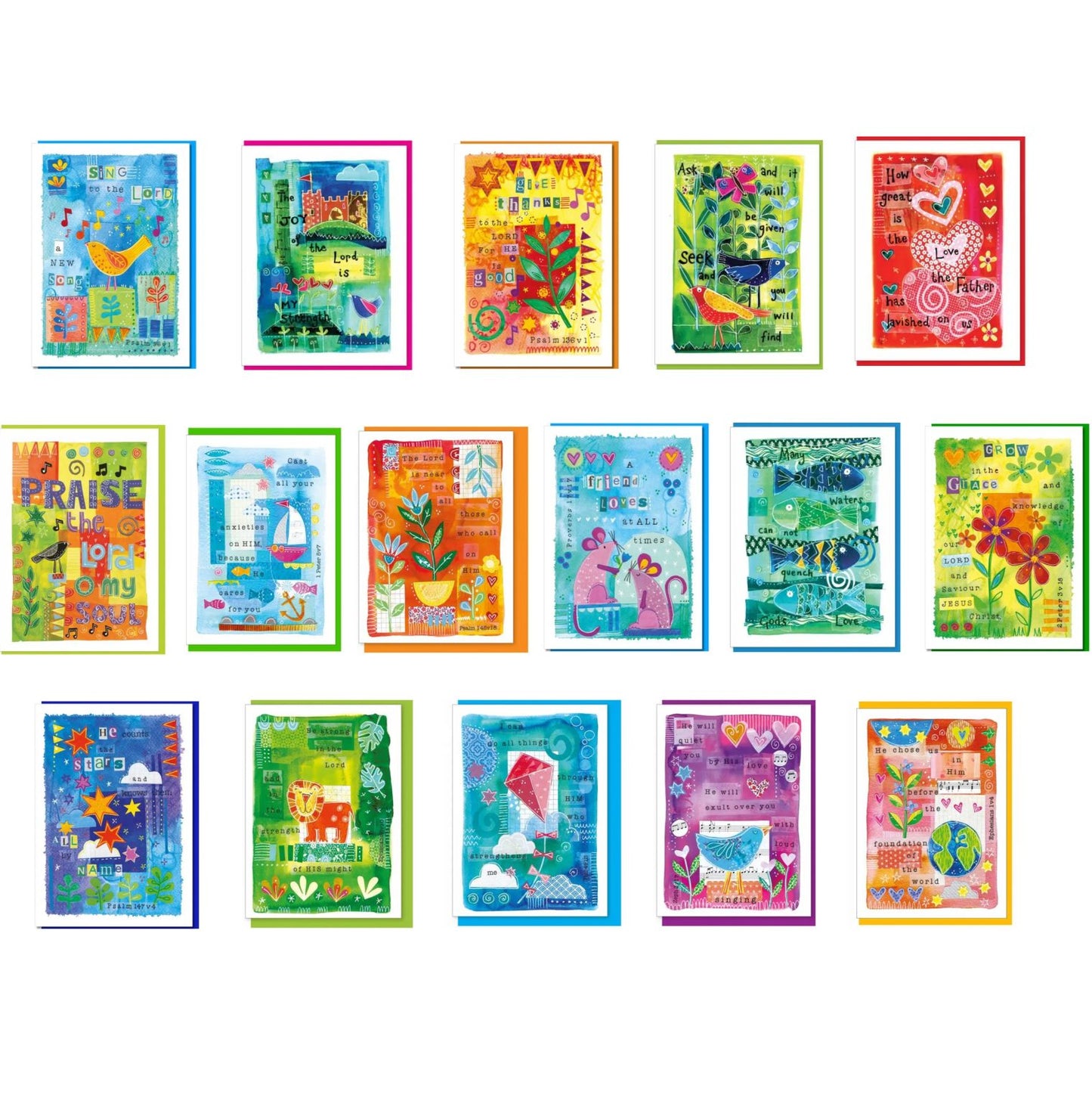 Pack of 10 Assorted Note Cards