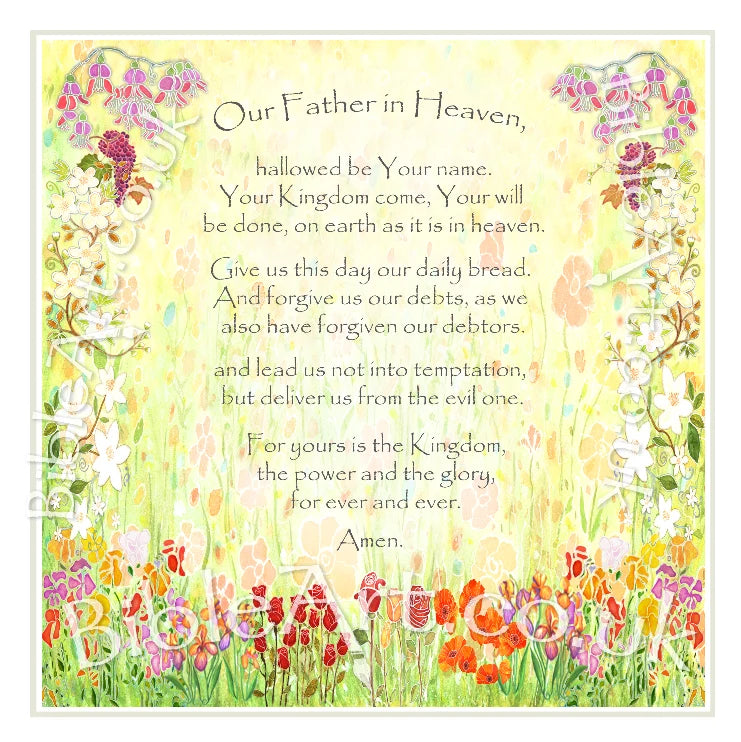 Lords Prayer Card