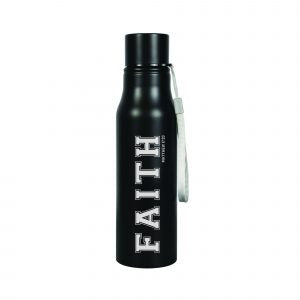 Water Bottle - Black Metal - Faith