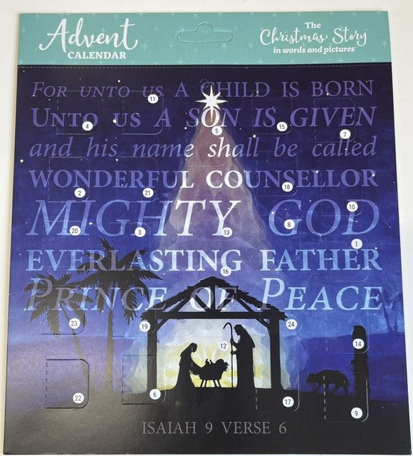 Advent Calendar - Unto us a Child is Born - Night Sky