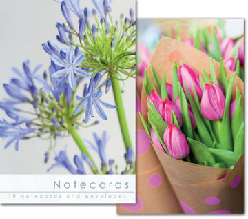 Leonard Smith - Note Cards - Blank - Agapanthus & Tulips