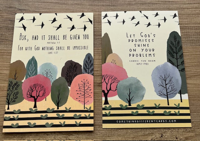 A6 Double sided Encouragement Card - Let God's Promises